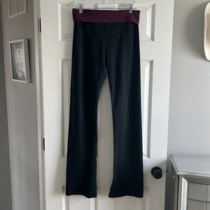 Victoria Secret fold over flare yoga pants